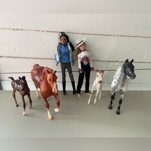 Breyer Horse, Foal, Riders Equestrian Lot Of 6